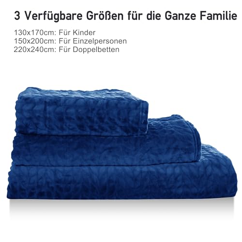 Winthome Kuscheldecke Flauschig Weich, Decke Warm, ohne Hitzestau, Oeko-TEX – Ansicht 4
