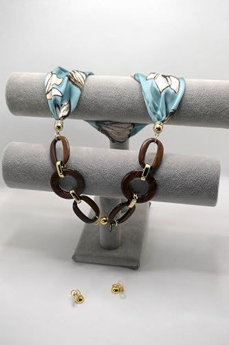 Chaînette pour lunettes en maille fine DO052 transformable en collier chic - 3