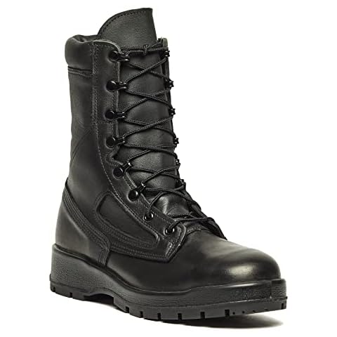 B Belleville Arm Your Feet 495 ST 8 Inch US Navy General Purpose EH Rated Steel Toe Boots for Men, Black - 11 W Cover