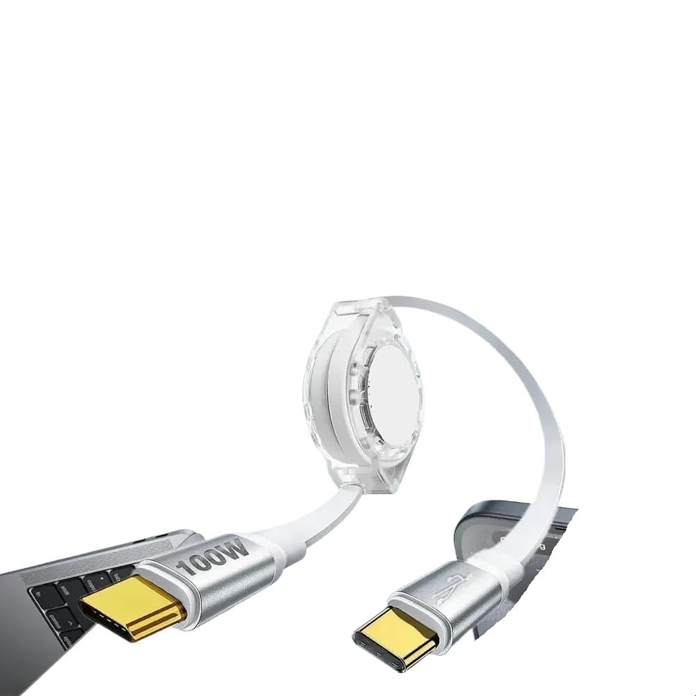 Cavo dati retrattile PD 100W USB C (PD 100W C-C (100cm))