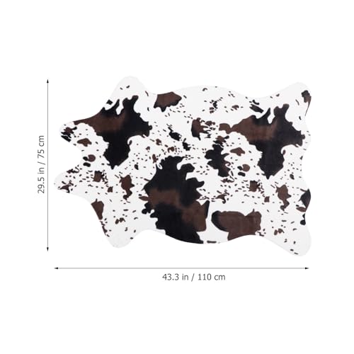 Alfombra de entrada y dormitorio con diseño de vaca irregular OSOLADY 4
