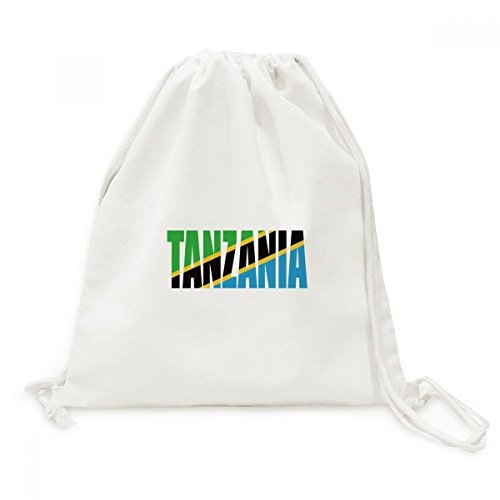 Sac à dos cordon Tanzanie en toile sac de voyage léger pour adulte