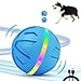 Hund und günstig Kaufen-HAPPY HACHI Interaktives Hundespielzeug Ball, USB Wiederaufladbar Selbstrollender Ball Hund Groß 8,2cm, Hundeball Elektrisch, mit LED Leuchtend