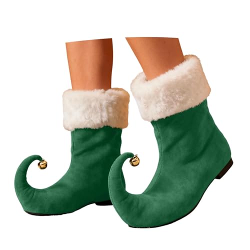 Generisch Weihnachtself Schuhe Weihnachts-elfenschuhe mit Glöckchen...