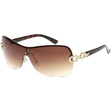 PUB Y2K One-piece Sunglasses Metal Leg Sunglasses Future Wind Glasses for Women Men