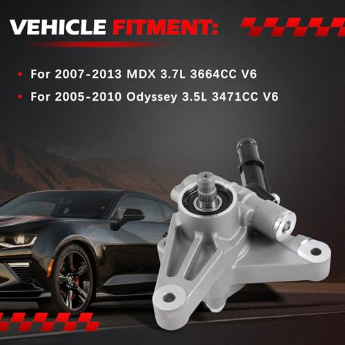Autodevil 21-5442 Power Steering Pump Fit for 2007-2013 MDX 3.7L V6, for 2005-2010 Odyssey 3.5L V6, Power Assist Pump Replace for 21-5442, 56110-PVJ-A01 by Autodevil - Used condition - Image 2