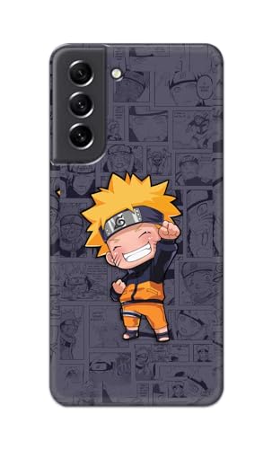 Image of PRINTFIDAA Plastic Printed Hard Back Cover Case For Samsung Galaxy S21 Fe 5G Back Cover (Famous Anime Cartoon Character) -112, Multicolor