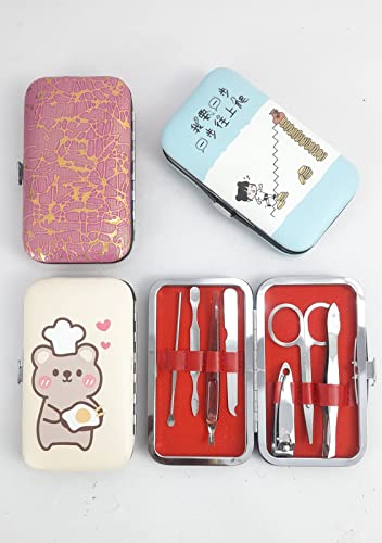 Hofael 7 Tools Manicure Kit with Storage Box (1 Set)