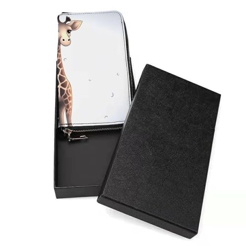 Cute Giraffe Wallet, Elegant Wristlet Wallet with Multi-Card Slots, PU Leather Long Purse for Women, Men3