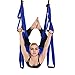 SISROL Aerial Yoga Swing Set with 2 Extension Straps - Anti-Gravity Aerial Yoga Hammock Sling for Inversion Exercises, Indoor Outdoor Home Gym Fitness Equipment