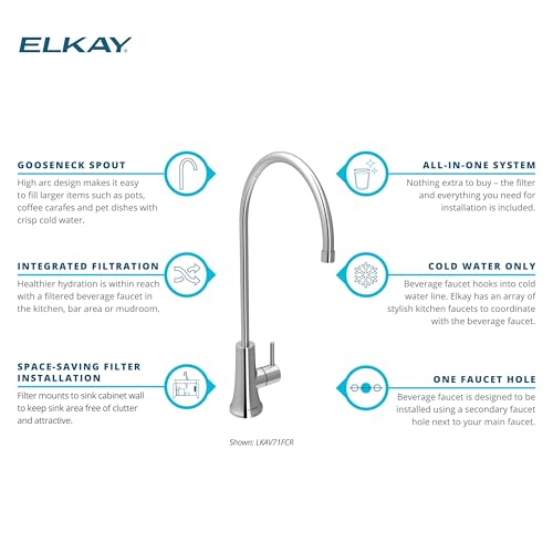 Image of Elkay Avado LKAV71FCR Beverage Faucet with Filtered Drinking Water