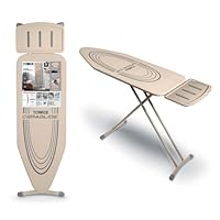 Tower T873001MSH Oversize Ironing Board with Adjustable Height, Smooth Glide Cover, Non-Slip Feet, Latte