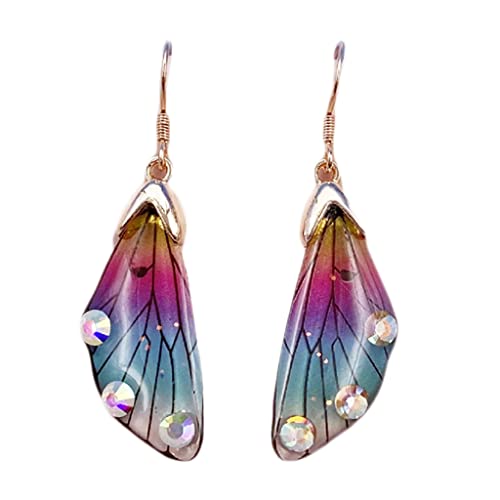 Handmade Simulation Wing Drop Earrings Romantic Bridal Earring Jewelry
