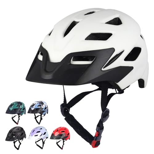 Kids Bike Helmet with LED Light & Detachable Visor, 2 Sizes