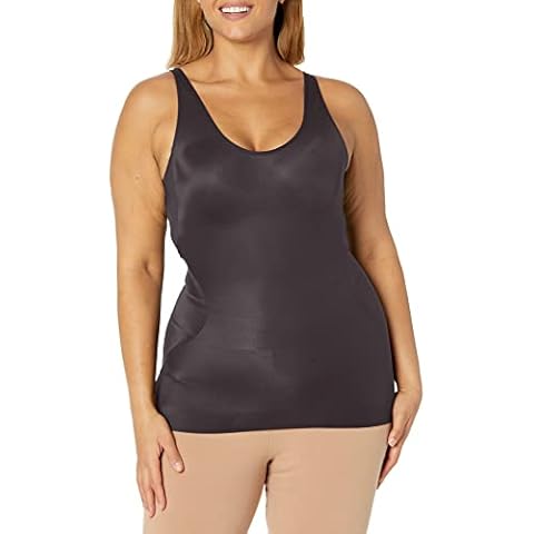 Naomi and Nicole Women's No Side-Show Waist Shaping Tank, Black, X-Large Cover