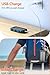 jskei Solar Charger Power Bank - 36800mAh Type-C 5V3.1A Fast Charging Power Bank. Equipped with a Powerful Flashlight, Compass, IP65 Outdoor Waterproof Portable Power Bank (Blue)