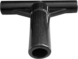 Black T Shaped Pipe Sleeve Trampoline Enclosure Pole End Caps Accessories T Tube Replacement Trampoline Pole Cover for Workout Yard Parts Parts and Accessories
