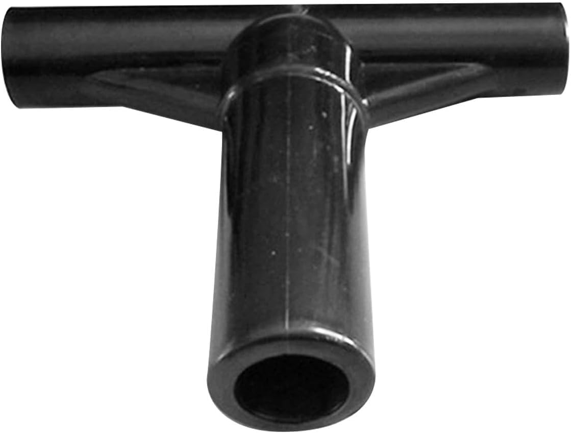 Black T Shaped Pipe Sleeve Trampoline Enclosure Pole End Caps Accessories T Tube Replacement Trampoline Pole Cover for Workout Yard Parts Parts and