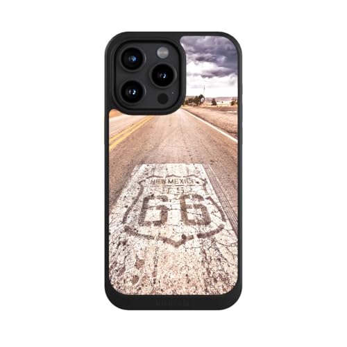 Coque iPhone 15 Pro Max protection antichoc noire NIVOcore style motard américain