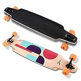 Beweglichkeit: Hohe Geschwindigkeit und Freestyle-Fahrten mit großem Wenderadius, geeignet für Downhills Komfort mit Erwachsenen und Kindern, Balancieren mit Haftung und rollen resistent. Achsen sind mit dem Deck verschraubt.