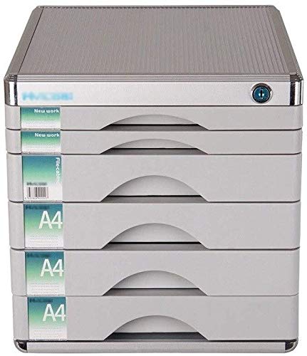 Touch downOffice cabinet File Cabinet Lockable Aluminum Alloy Data Office Storage Drawer Confidentiality Lock Desktop Organizer Comfortable Pull-in Design File rack