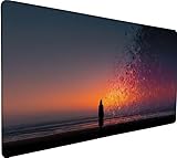 Mouse Pad 23.6x11.8x0.12 inch Sea Gaming Mousepad XXL Woman, Extended Mouse Pad Large, Waterproof Non-Slip Rubber Base con Stitched Edges, Soft Smooth Surface Mousepad for Desk Decor, Gifts Q-JW86