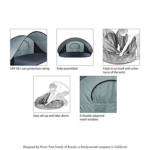 Image of Picnic TIME NFL Manta Portable Beach Tent - Pop Up Tent - Beach Sun Shelter Pop Up