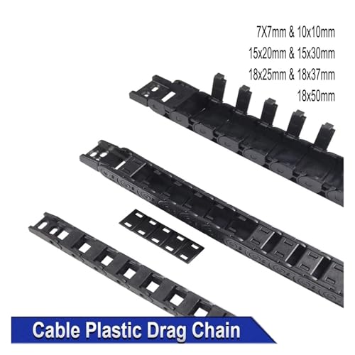 Chaîne guide-câble de 1m semi-fermée pour protéger vos circuits - 4