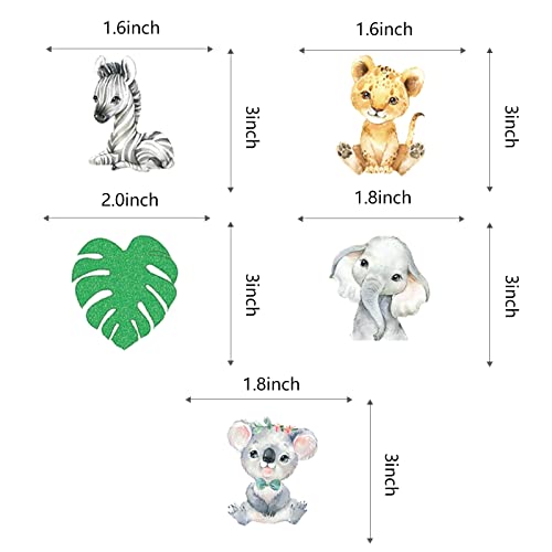 Fenghu 50Pcs Animal Cupcake Toppers For Jungle Safari Wild Birthday Party Decorations Supplies #TOP1
