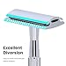 KEROPY Single Blade Safety Razor With 10 Premium Stainless Steel Blades Double Edge Safety Razors For Men, Smooth Wet Shave Experience, Glossy Silver