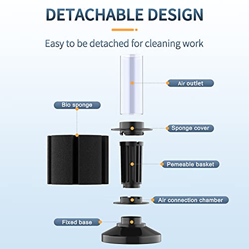 Pawfly 4 Pack Aquarium Nano Bio Sponge Filter Quiet Betta Fry Shrimp And Small Fish Foam Filter For Tiny Fish Tank Up To 10 Gallon #TOP4