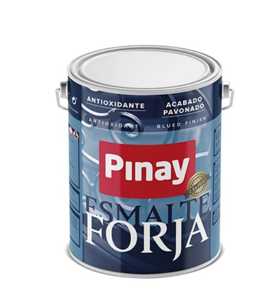 PINAY ESMALTE FORJA - Proporciona a la superficie de hierro un efecto decorativo de acabado forjado (4 L, AZUL)
