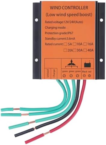 MAVIS LAVEN MPPT Wind Turbine Charge Controller, 12V 24V 40A with Heightened Heat Dissipation Wind Tunnel Design and Automatic Battery Matching, for Industrial Fan Control and Bu - 5