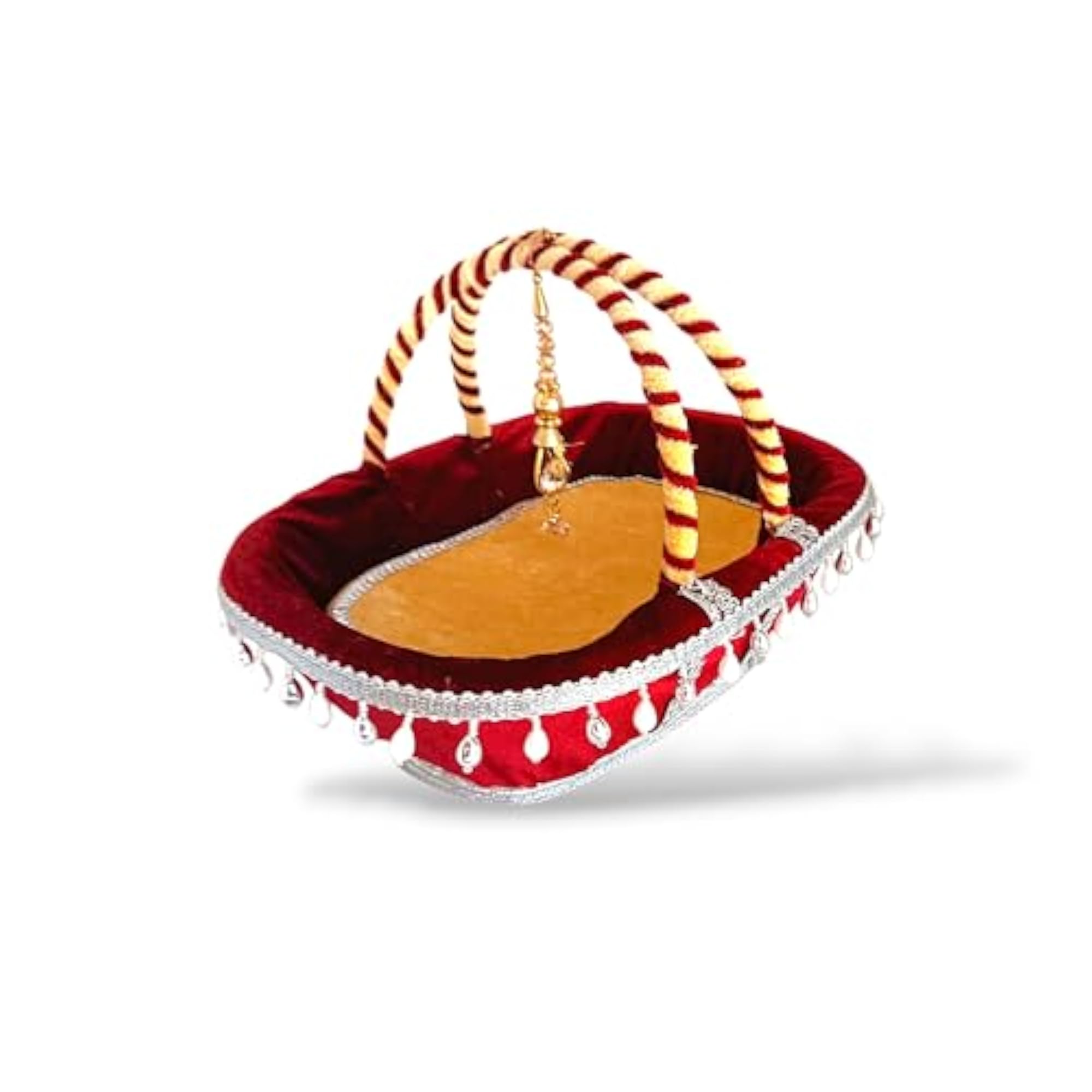 Ladoo Gopal Carry Basket with Adjustable Mosquito Net