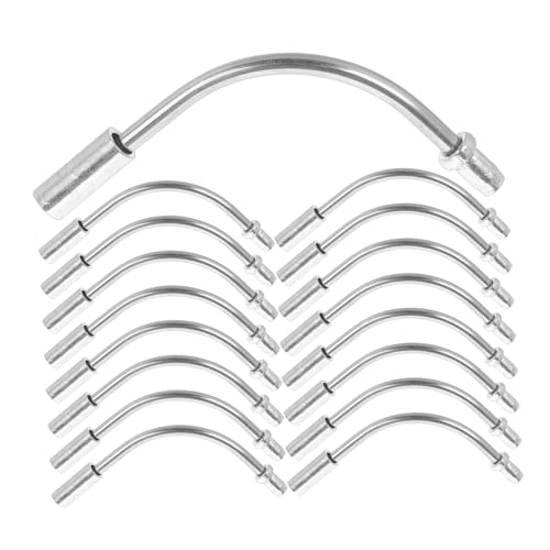 Abaodam 20pcs Bike Bend Tube Kit Flexible Elbow Tube Stainless Steel for Various Bikes