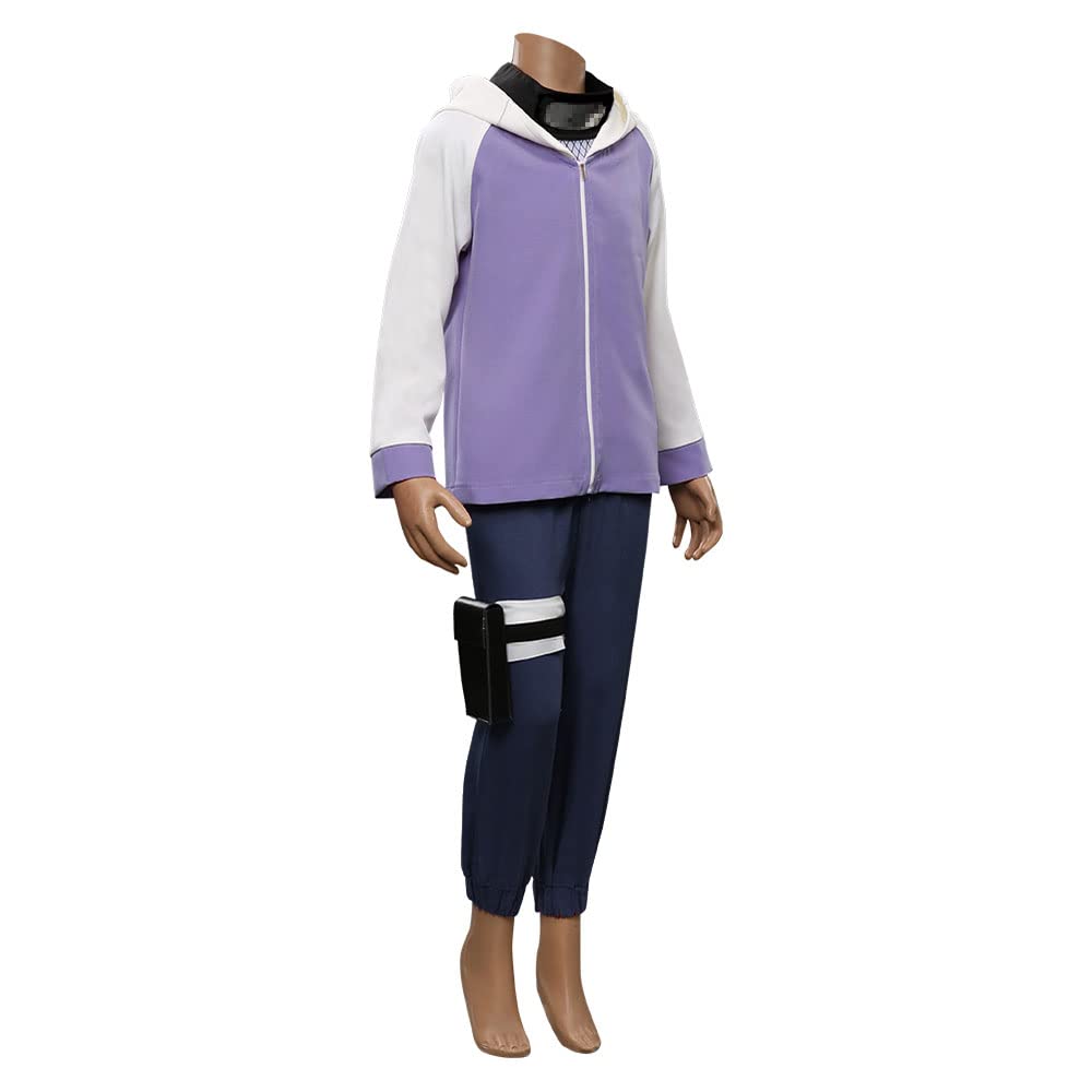2XL Hyūga Hinata Anime Cosplay Costume Casual Hoodie Suit for Animation Exhibition Christmas Halloween Carnival Purple