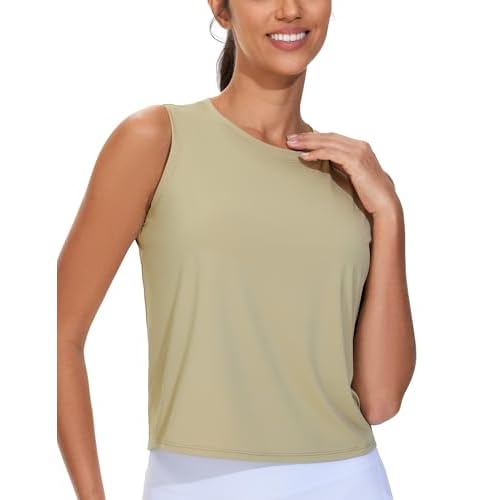 Dragon Fit Womens Ice Silk Workout Tank Tops Sleeveless Cropped Yoga Shirt for Running Gym Summer
