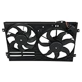 labwork Engine Radiator Cooling Fan Assembly VW3120100 Replacement for Jetta Passat Golf Low Noise