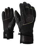 Ziener Herren GANZENBERG AS(R) AW Glove Alpine Ski-Handschuhe/Wintersport, Wasserdicht, Atmungsaktiv, Black/Citrus, 8,5