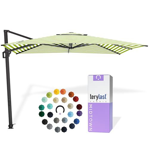 Image of Midtown Umbrellas Grande Square - 9 x 9 Ft Cantilever Umbrella