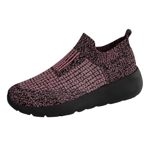 Zapato de senderismo genérico para hombre, transpirable, antideslizante, para hombre, transpirable, calzado de senderismo antideslizante, ligero, Rosa brillante 1, 36 EU