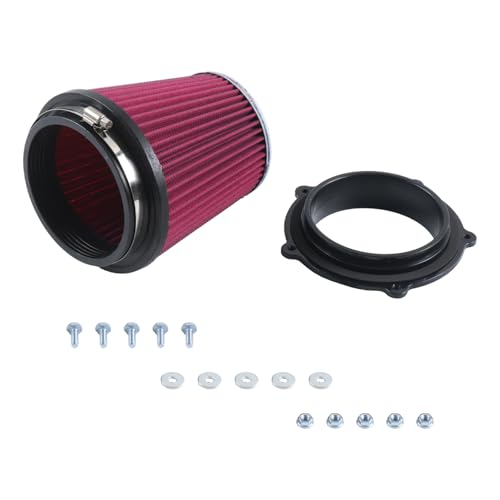 Etersec 5D3-14459-00-00 Air Intake Kit Compatible with Yamaha YFZ450R 2009-2024, YFZ450X 2010-2011, YFZ450 2007-2013, Includes Aluminum Adapter & Clamp