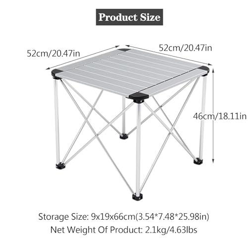 Table pliante portable aluminium : la solution légère pour pique-nique et balcon - 3