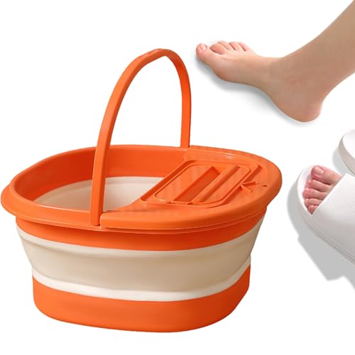 Cuvette de pieds pliable antidérapante pour soulager les jambes lourdes