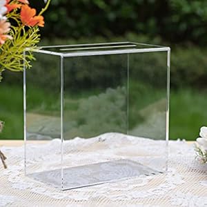 UNIQOOO Acryl Kartenbox Transparent 25.4x25.4x14cm VBPA-LM6UY-B7-563