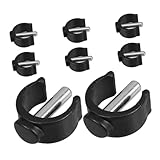 FOMIYES 8pcs Replacement Toilet Seat Locking Clips Tube for Toilets Locking Accessories for Secure Assembly