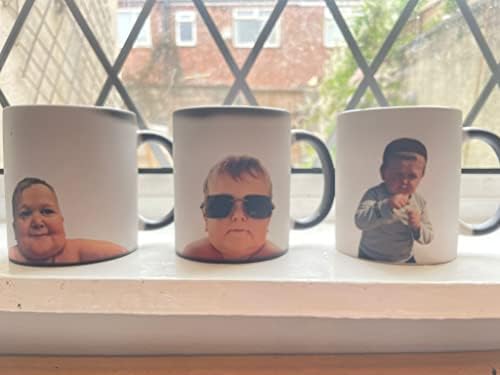 Hasbulla Meme Mug - Funny Mug - Message Appears as it Heats - Perfect Novelty Gag Gift - Office Joke (Hasbulla Heat Change Mug) (Sunglasses)