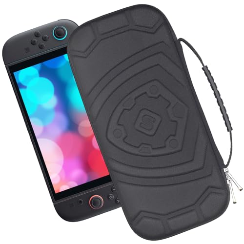 sisma スリムケース Switch 2 専用 セミハードケース Switch2 本体収納ポーチ 保護 ケース 耐衝撃 薄型 ポーチ 『黒色の特別版』