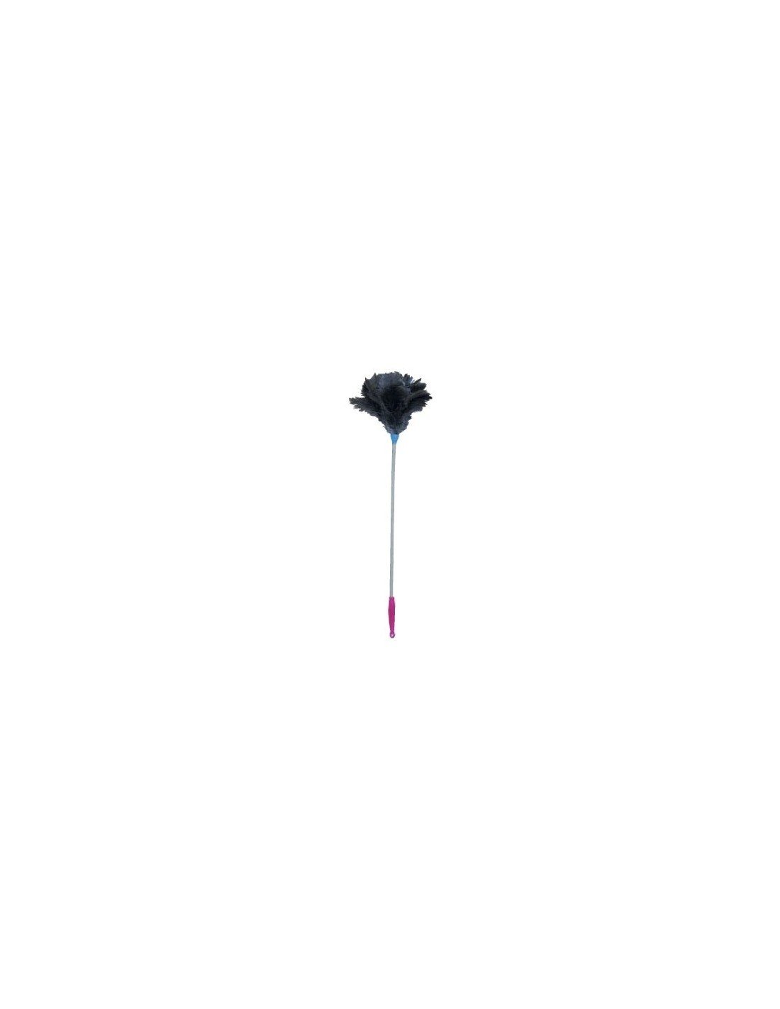 Plumeau Autruche Manche Bois 70cm - Avec poignée solide - Ustensiles nettoyage