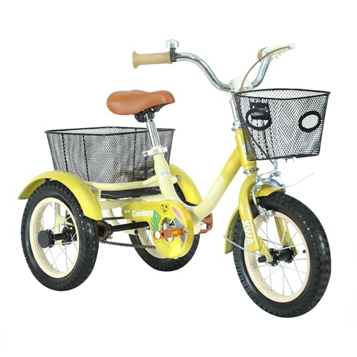 Glyncipher 12 inch Trike, Kids Tricycle, Ages 3+, Beginner Riders,